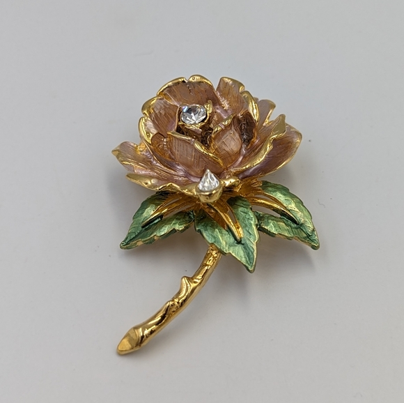 RJ Graziano 1997 Vintage Iconic Princess Diana England's Rose Pin/Brooch - Picture 6 of 10